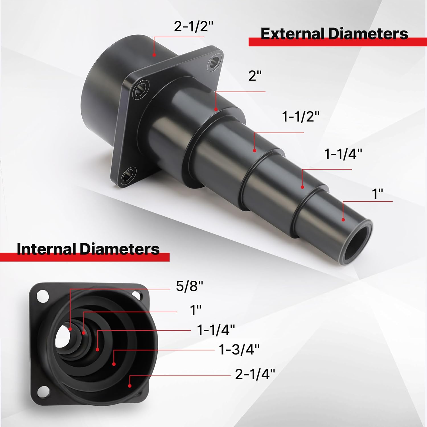 Shop Vac 90687 Universal Tool Adapter, 2PCS