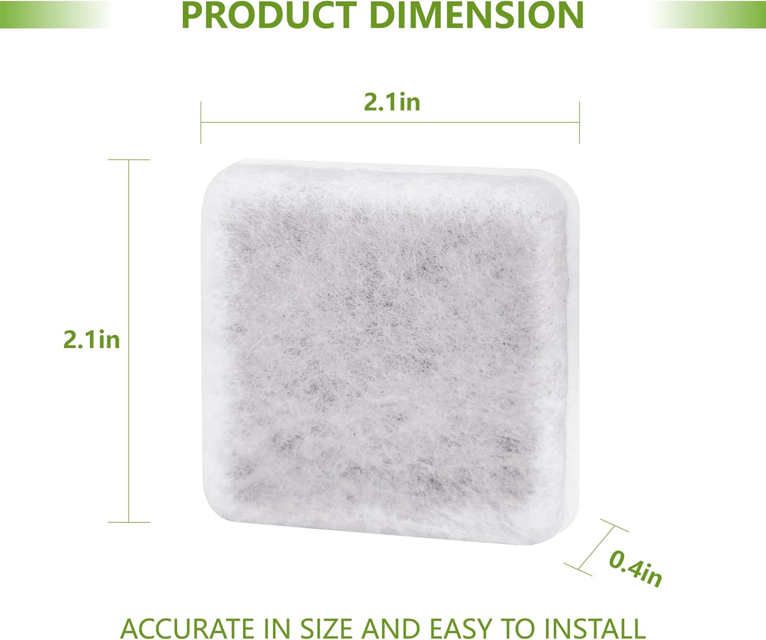 Pet Water Fountain Charcoal Replacement Filters Compatible with Petmate Replendish Mason Gravity Waterers, Automatic Cat Dog Water Bowl Dispenser Filters Replacement 12 Pack