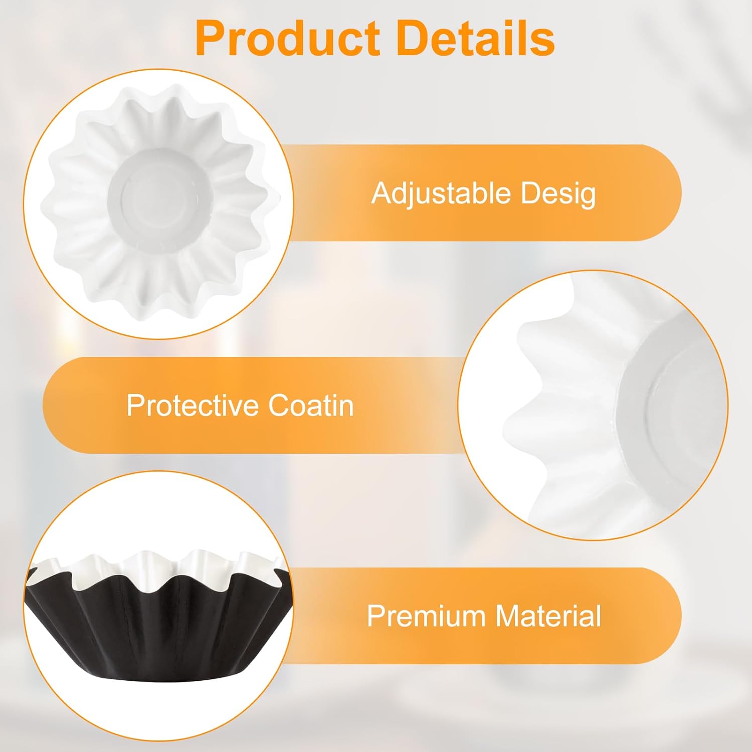 70P Wax Melt Liners, Reusable Wax Warmer Liners for Any Wax Cubes, Leakproof Wax Melt Cups for Scented Candle, Plug in Warmers, Electric Wax Melters and Wax Burner Black