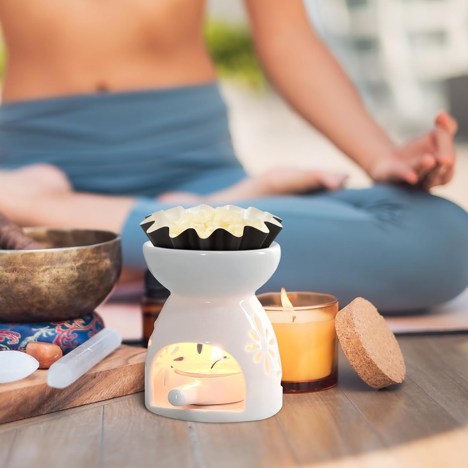 70P Wax Melt Liners, Reusable Wax Warmer Liners for Any Wax Cubes, Leakproof Wax Melt Cups for Scented Candle, Plug in Warmers, Electric Wax Melters and Wax Burner Black