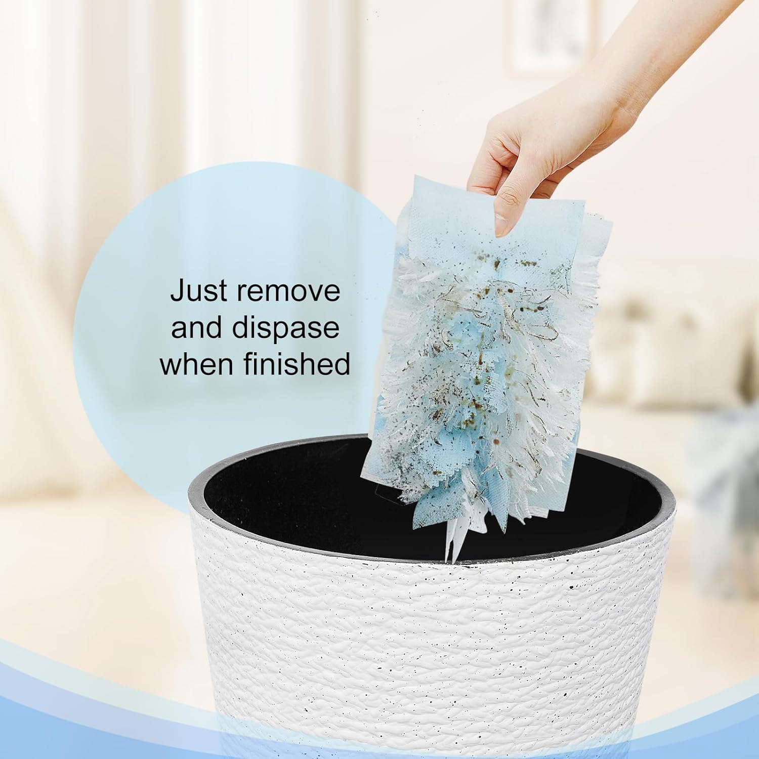 Duster Refill Compatible with Swiffer Hand Duster, Unscented Disposable Heavy Duty Duster Refills, Dusters Refills for Cleaning, Blinds & Ceiling Fan, 20 Count Handle is Not Included