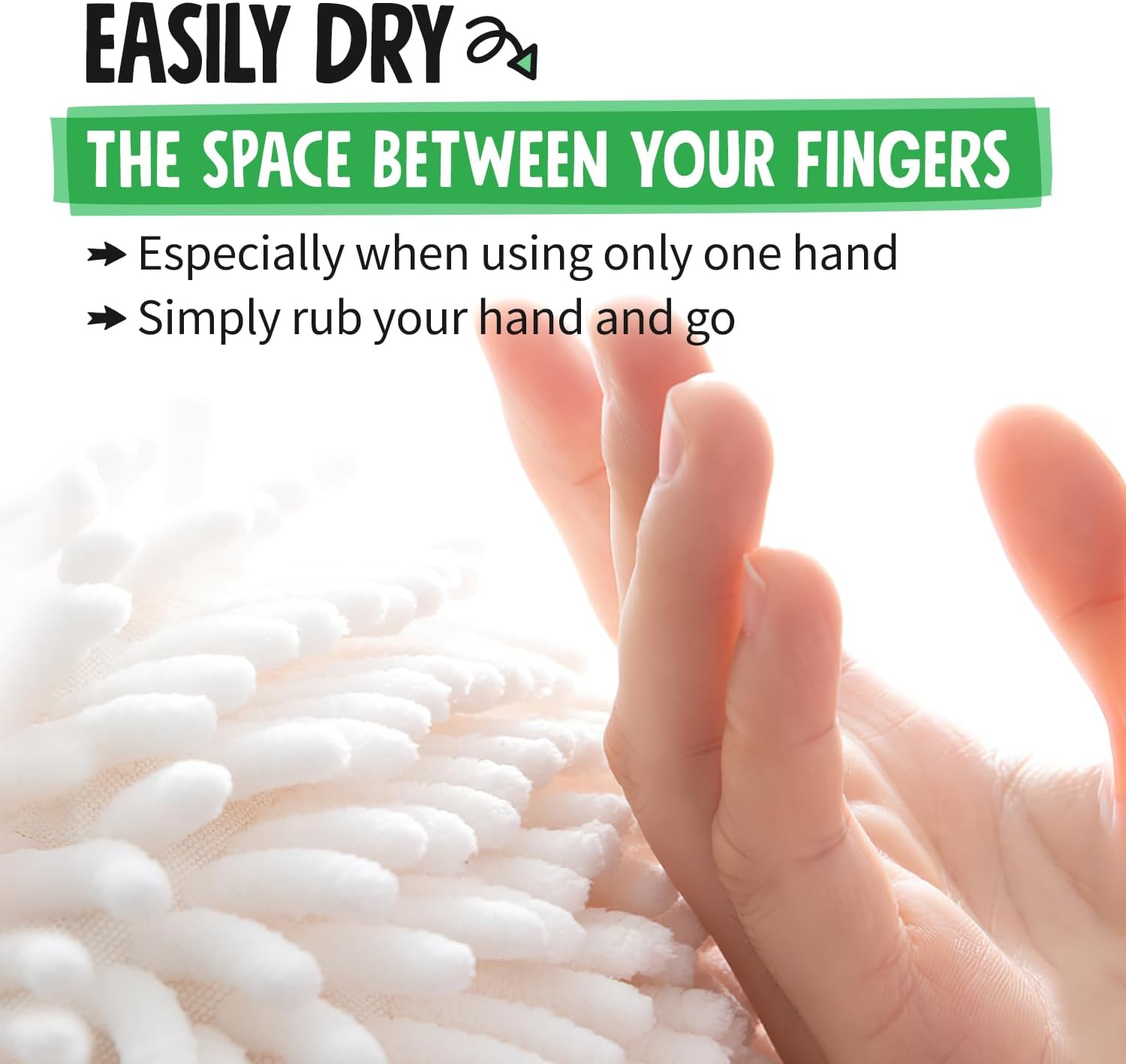 Fuzzy Ball Hand Towels Set of 2 - Dry Your Hands conveniently with This Creative Hand Towel Hedgehog Decorative Towels for Bathroom Pack of 2, Mint