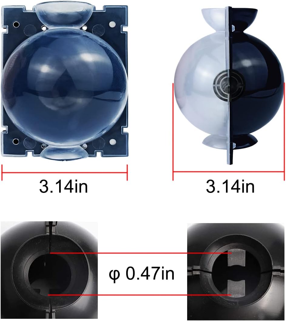 10 PCS Air Layering Propagation Kit with Zip Ties, Reusable Half Transparent Grafting Ball, Air Layering Pods Clear, Plant Rooting Grafting Box for Fast Propagation Plants Medium