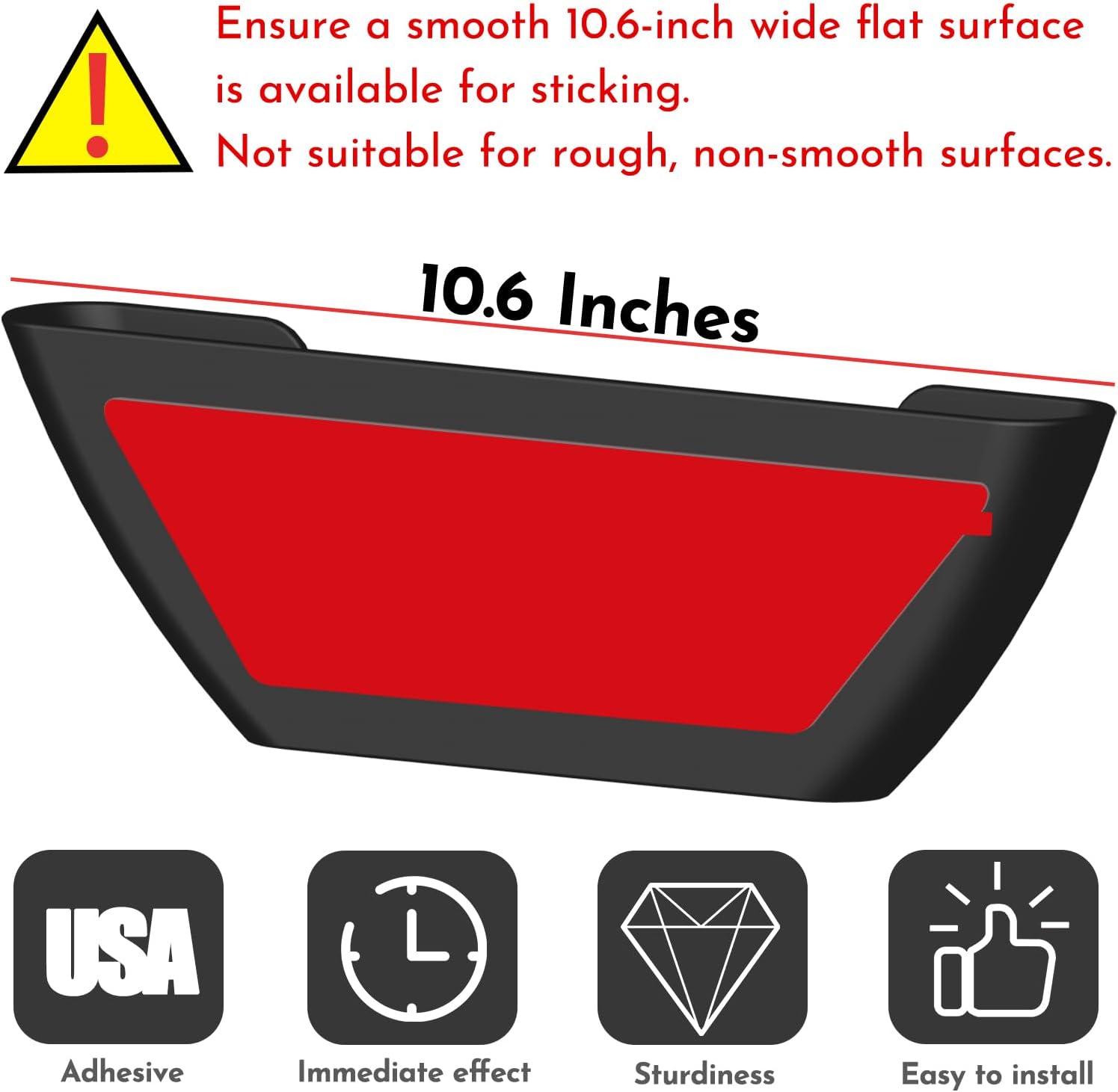 Universal Pot Lid Organizer for Cabinet - Upgraded Patented 6 Pack Pan Lids Organizers Inside Door Wall Mount Pots Top Storage Rack Holder Kitchen, Fits 6" to 13" Black