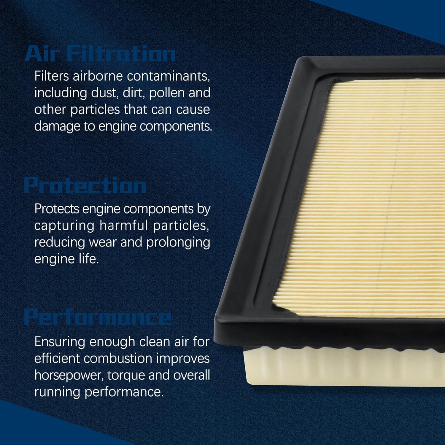 16546AA16A Engine Air Filter for 2017-2023 Subaru Impreza,2018-2023 Crosstrek,2019-2023 Ascent/Forester,2020-2023 Legacy/Outback