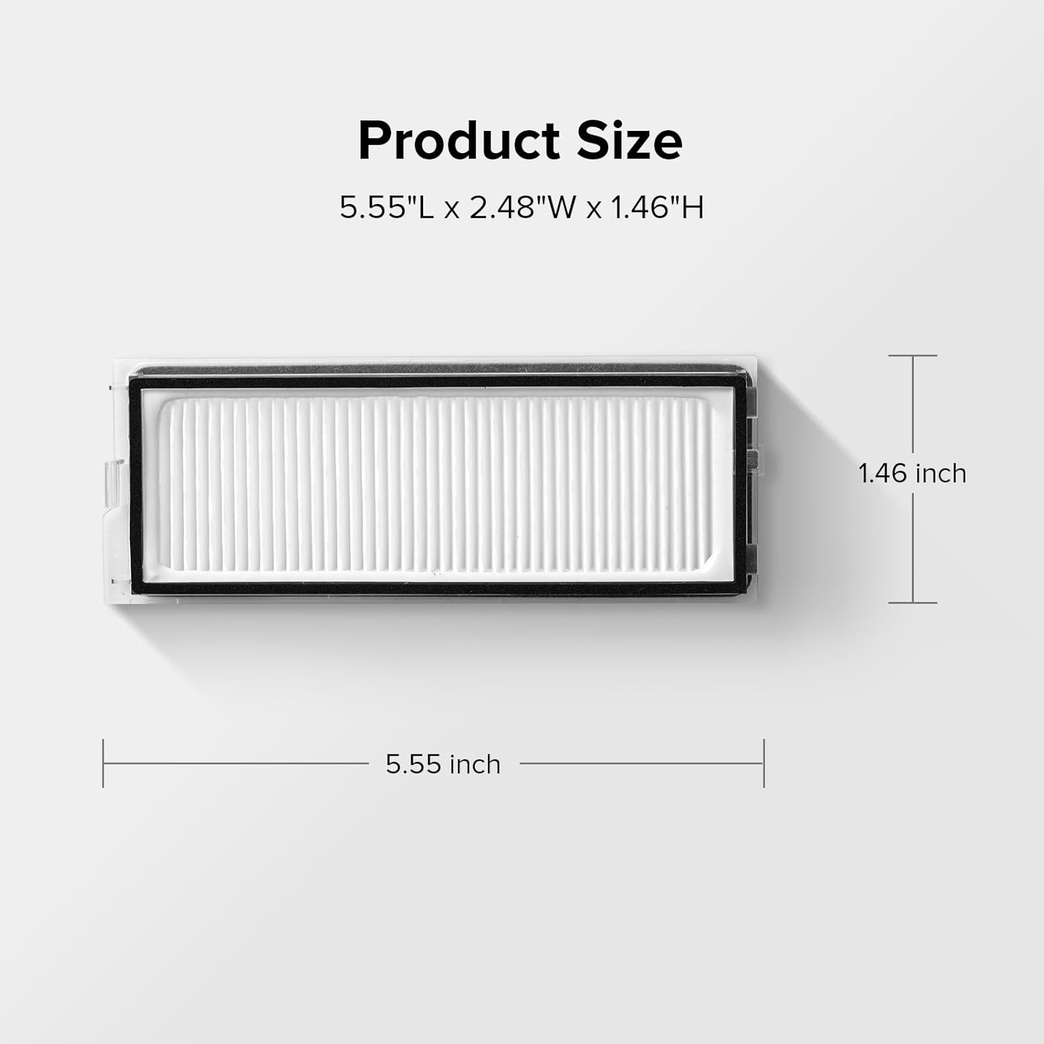 2 Pack Washable Filter for Qrevo MaxV, Qrevo S, Qrevo Plus, Qrevo Pro, Qrevo Curv, Qrevo Curv S5X, Qrevo Edge, Qrevo Edge S5A QV 35A Robot Vacuum Cleaners