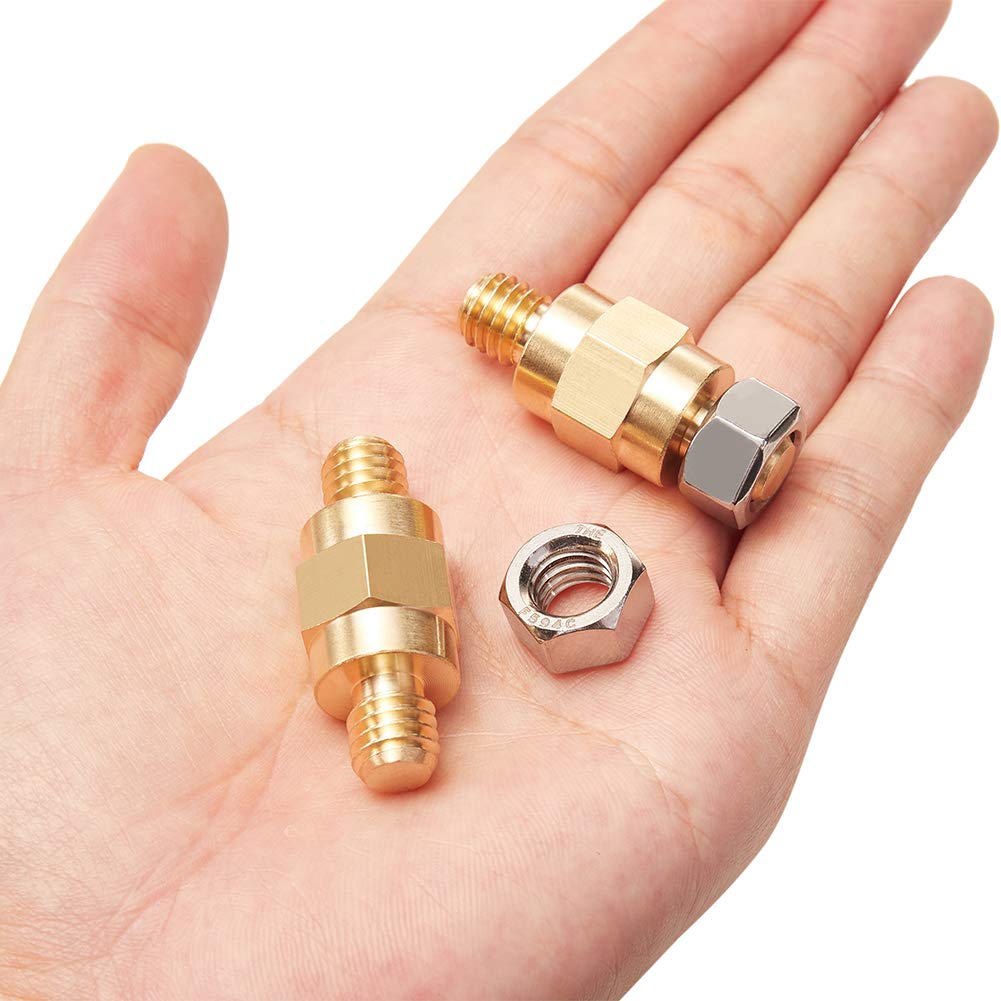 Side Post Battery Terminal Bolt Compatible with GM and Other Accessories to Battery,Standard Battery Post Stud Extender Screws 3/8 16 Stud Bolts,Pack of 5