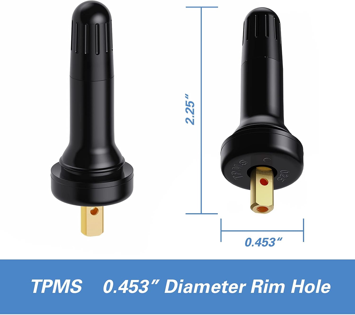 TPMS 20008 Rubber Snap-in Tire Valve Stem 50 pcs/Bag