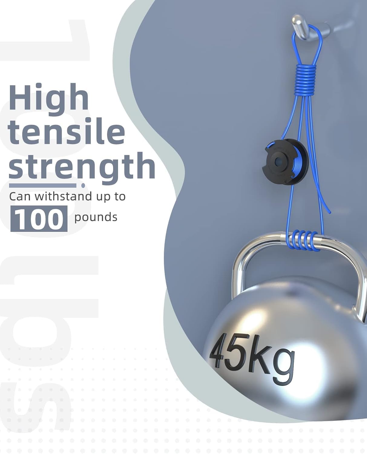 Weed Wacker String Replacement Compatible with Ryobi One+ AC14RL3A, 0.065'' String Trimmer Refill Line for Ryobi String Trimmer, 99 FT Autofeed Weed Eater String for Ryob 18V,24V,40V 6 Spools+1 Cap