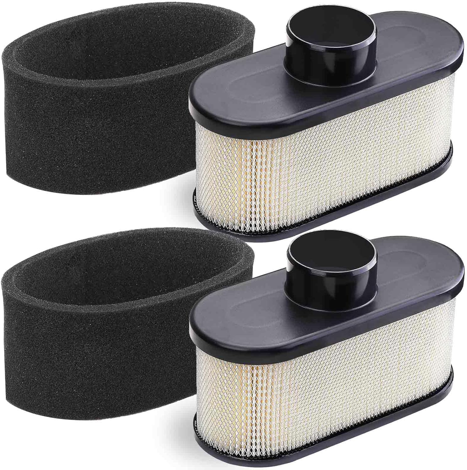 2 Pack FR691V Air Filter for Kawasaki FR651V FR730V FS481V FS541V FS600V FS651V FS691V FS730V Engine, Replace 11013-7046 Pre Cleaner 11013-0726 Air Filter