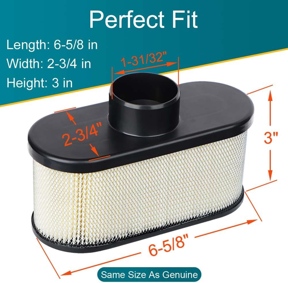 2 Pack FR691V Air Filter for Kawasaki FR651V FR730V FS481V FS541V FS600V FS651V FS691V FS730V Engine, Replace 11013-7046 Pre Cleaner 11013-0726 Air Filter