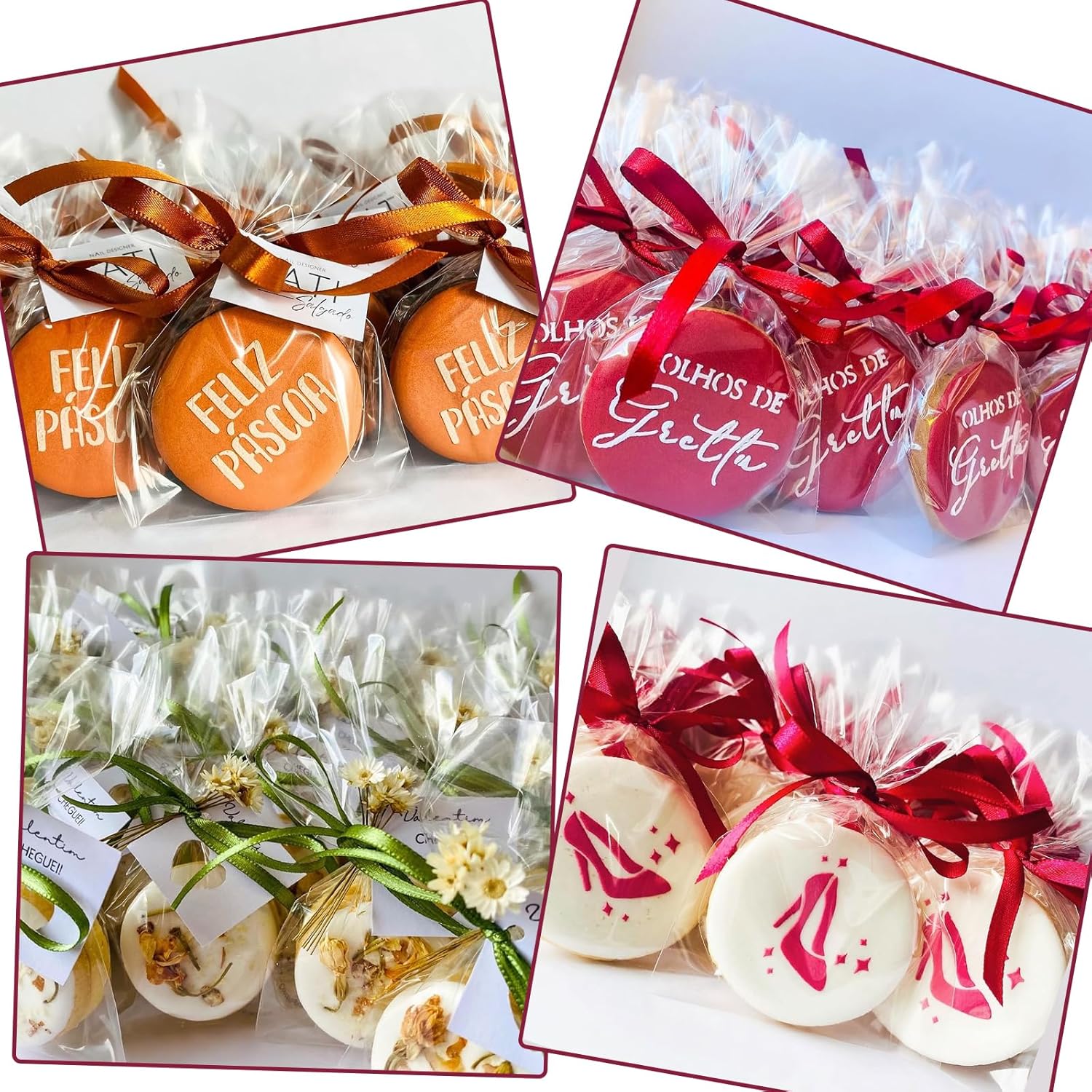100Pcs 4 x 6 Inch Clear Cellophane Bags for Cookies, Rice Krispie Treats, Macarons, Brownies, Soap, Chocolate Truffles, Candy - Ideal for Wedding & Birthday Party Favors