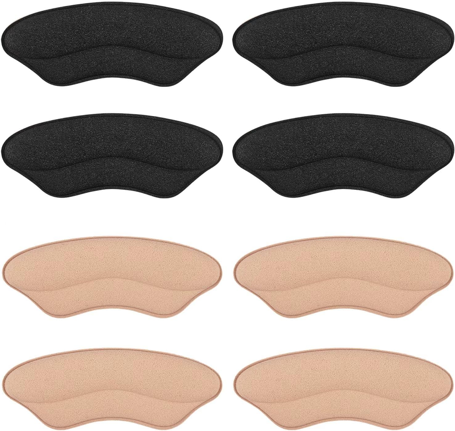 Foam Heel Pads for Shoe That are Too Big Inserts Grips, Back of Heel Cushions Protectors Liner Slip Pads,Blisters,Filler for Loose Shoe Multicolor