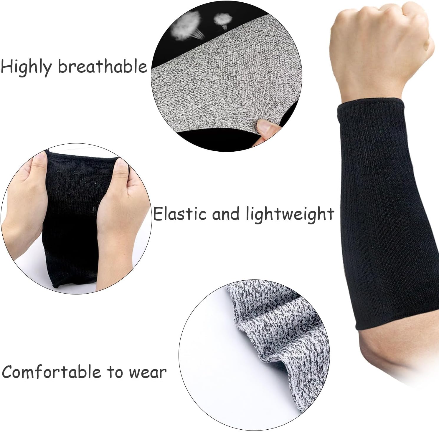 Arm Protection Sleeves Level 5 Protection Cut Burn Resistant Sleeve Anti Abrasion Forearm Cover Protector