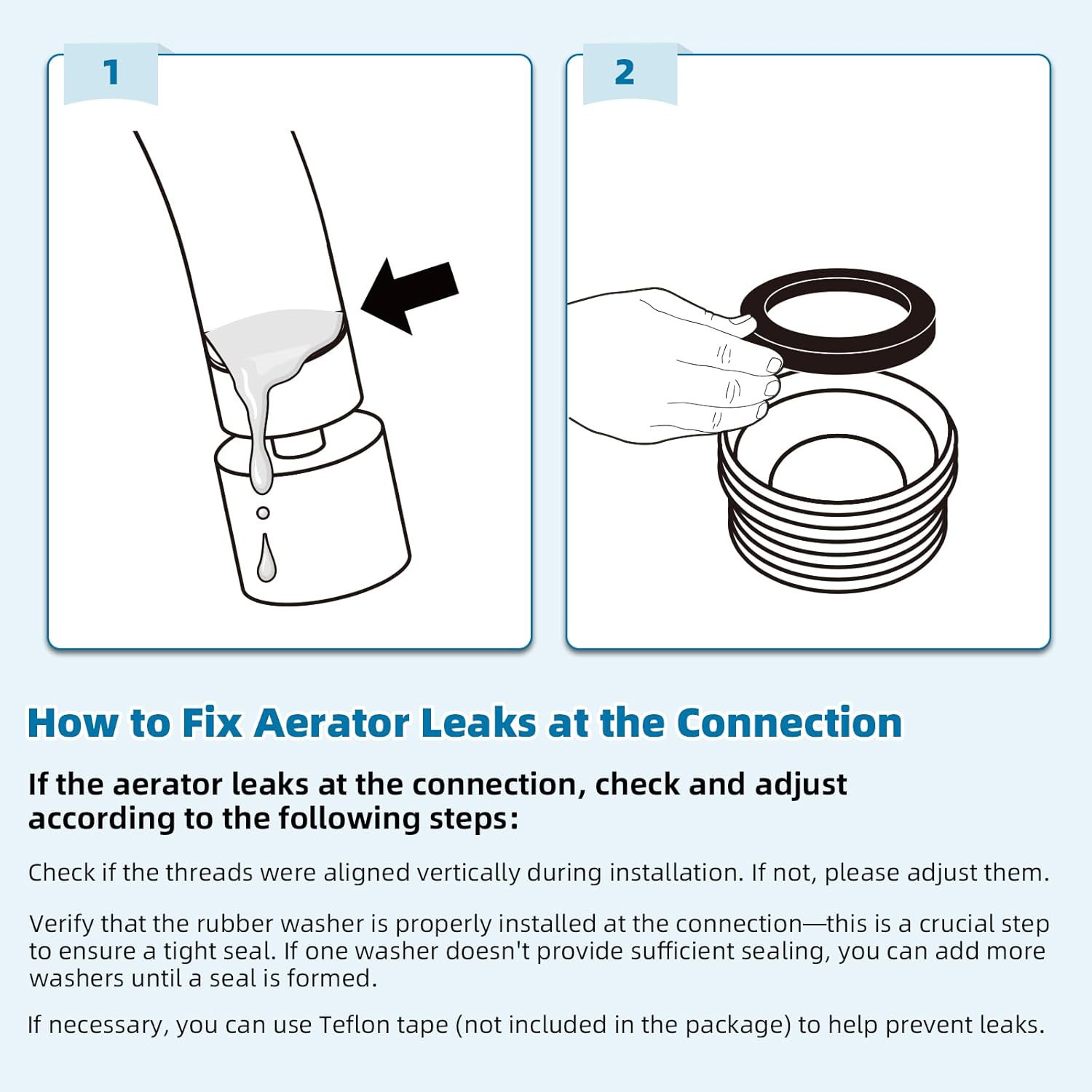 NSF/ANSI/CAN 61 Certified Faucet Aerator, CUPC Certification 360° Twist Kitchen Sink Aerator, Dual-function Sink Sprayer Attachment, Faucet Replacement Part 55/64'' Female Thread, Chrome