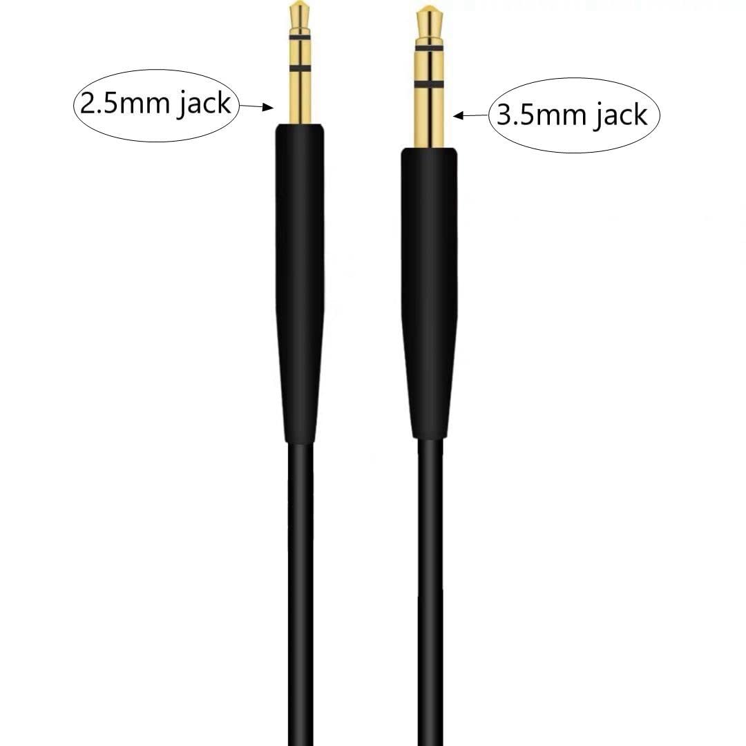 Replacement Audio Cable Cord,Aux Wire 3.5mm to 2.5mm Compatible with Bose QuietComfort QC25 QC35 QC35II QC45 NC700 Soundlink Soundtrue Headphones No mic