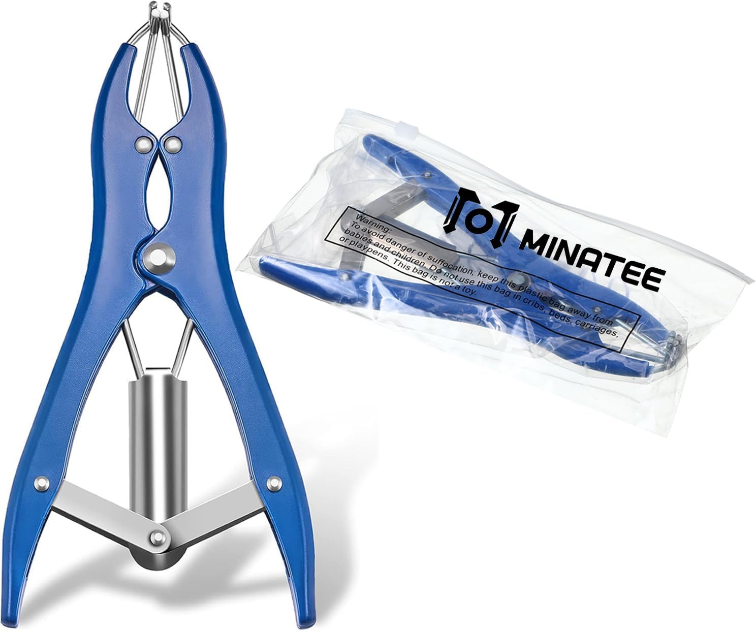 Balloon Expander Pliers Balloon Stuffing Tool Blue Stainless Steel Balloon Stretcher Sequin Filling Pliers for Filling Balloon Sequins Petals Home Party Activities Simple Style