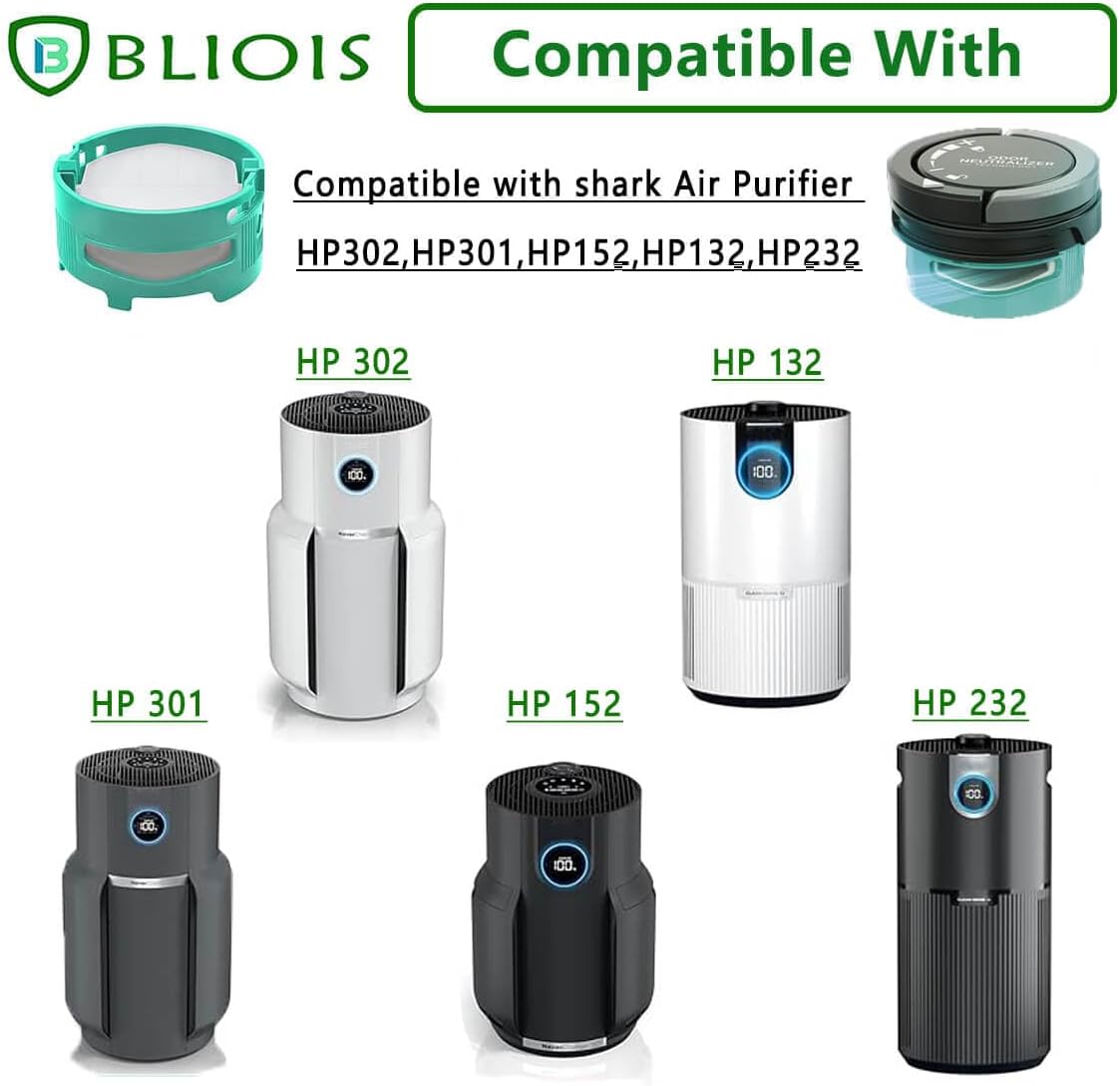 6 Pack Replacement for Shark Odor Neutralizer Cartridge AZ3002 LA702 ZU102 Accessories Replacement for Shark Vacuum Cleaner Odor Neutralizer And air Purifier HP302. -1541fc3000,Teal