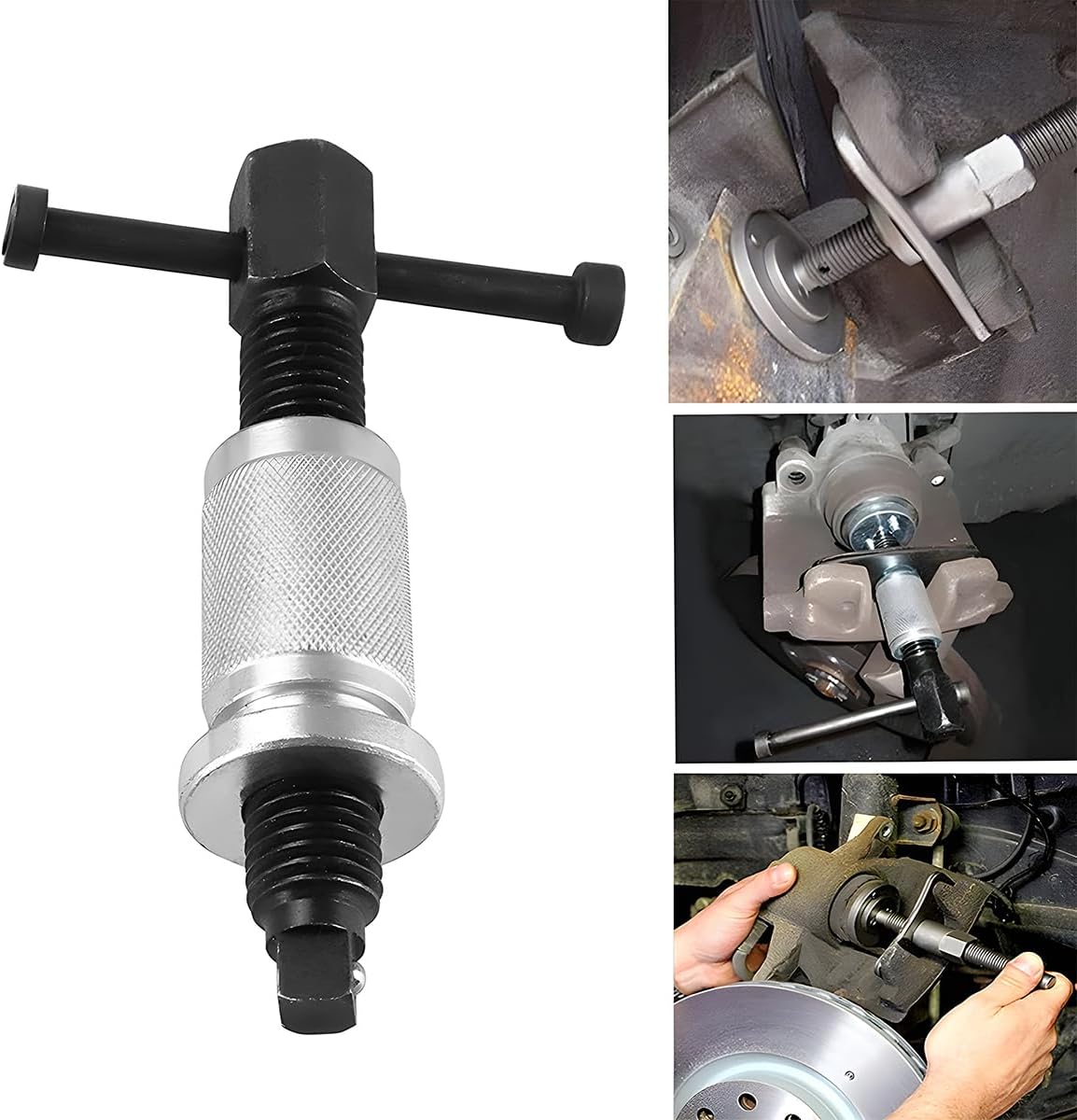 Car Brake Piston Wind Back Tool, 3pcs/Set Brake Caliper Piston Rewind Tool, Auto Rear Brake Pad Wind Back Tool, Brake Caliper Wind Back Tool for Replacement of Rear Brake Pad
