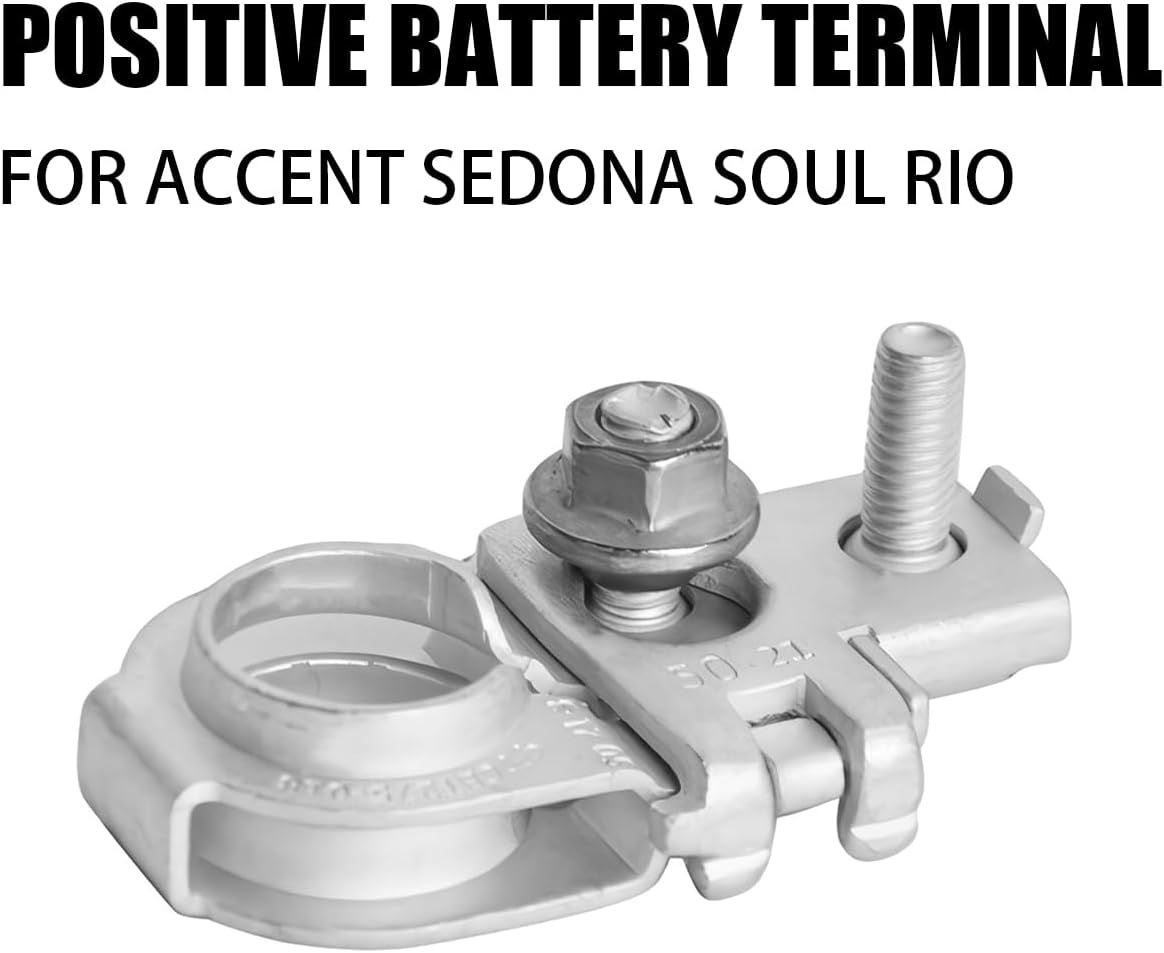 Battery Terminal Connector, Top Post Positive Battery Terminal, Replaces Part Number 91980-3X010, Compatible with G80 G90 2015-2020 EV Rio 2015-2020 and More, Car Accessories