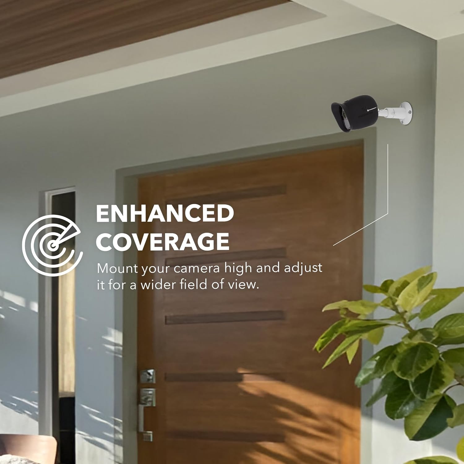 Adjustable Metal Wall Mount for Arlo Essential 3rd Gen/2nd/1st/Go 2/Arlo Pro 6th Gen /Pro 5S 2K/Pro/4/3/Ultra 3rd Gen /Ultra 2/Ultra & Ring Stick Up Cam Battery/Plug-In 2-Pack, White