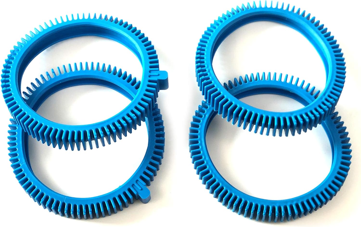 Pool Cleaner Front Tire and Rear Tire Combo Kit, Compatible with Poolvergnuegen Super Hump 896584000-143 and 896584000-082 2-Pack Front & 2-Pack Rear