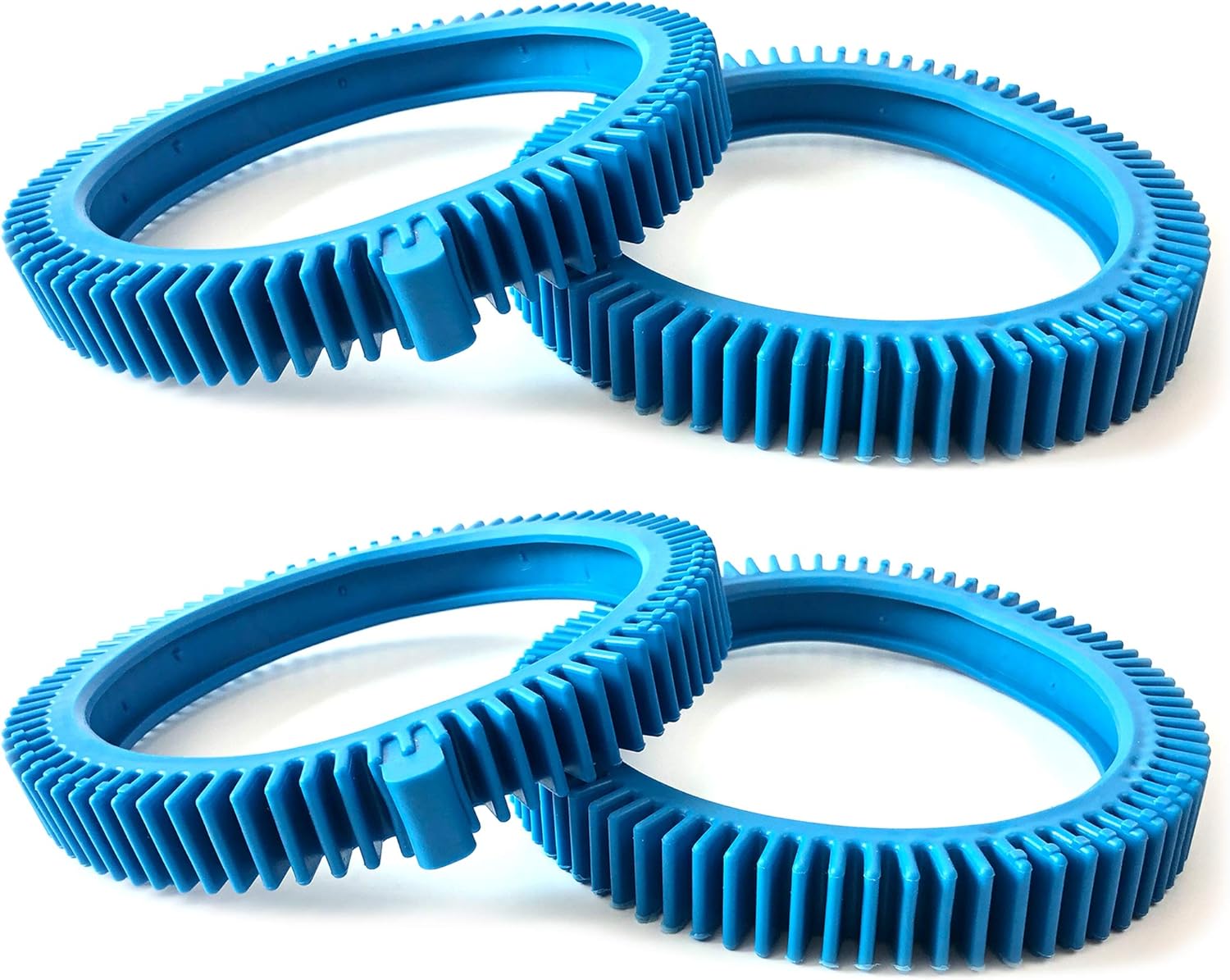 Pool Cleaner Front Tire and Rear Tire Combo Kit, Compatible with Poolvergnuegen Super Hump 896584000-143 and 896584000-082 2-Pack Front & 2-Pack Rear