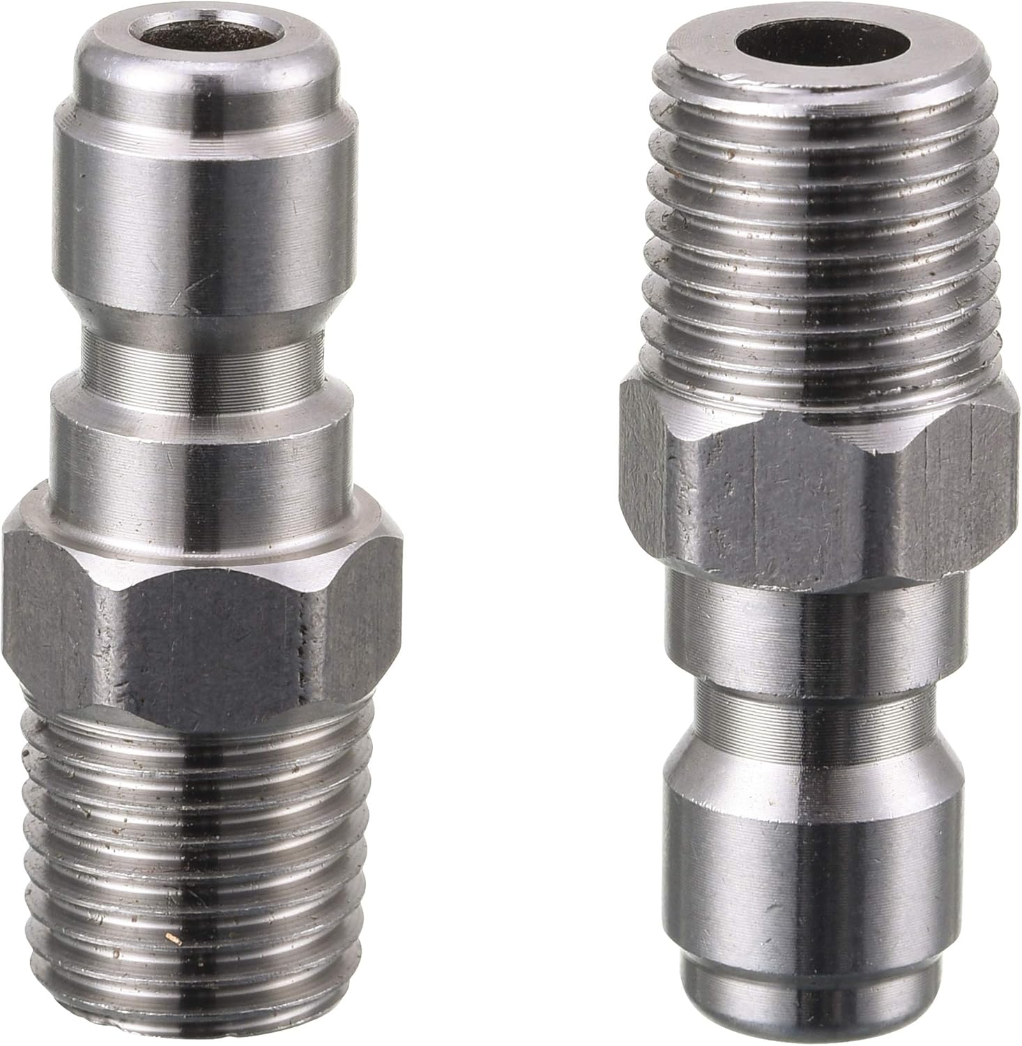 Pressure Washer Coupler, Quick Connect Plug, 1/4 Inch Male NPT Fitting, 5000 PSI, 2-Pack