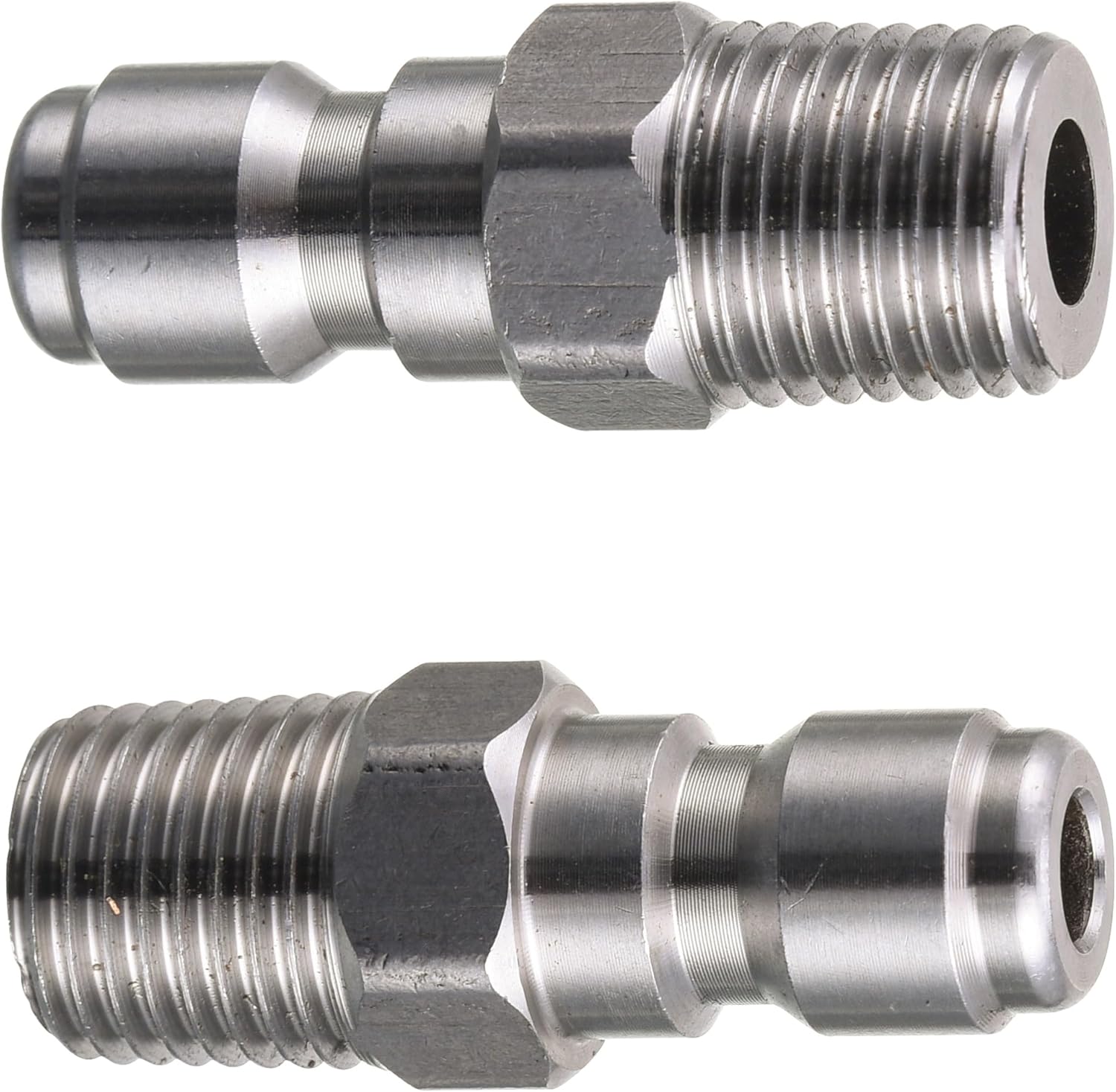 Pressure Washer Coupler, Quick Connect Plug, 1/4 Inch Male NPT Fitting, 5000 PSI, 2-Pack