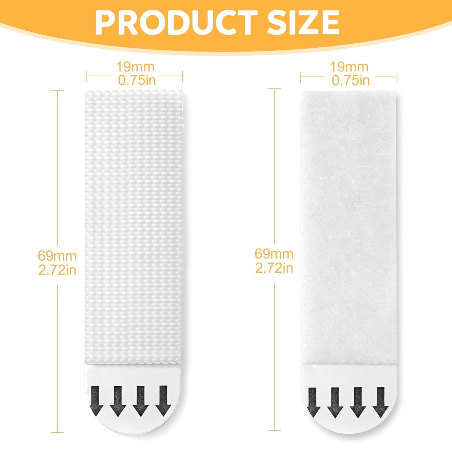 Medium Picture Hanging Strips Heavy Duty,20-Pairs 40 Strips Sticky Picture Hangers for Walls Hanging Without Nail,Damage Free No Nails Refill Adhesive Poster Frame Mounting, White