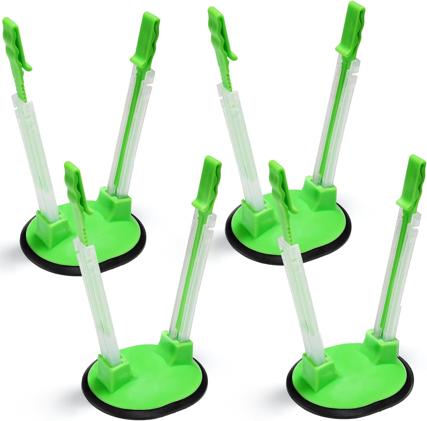 Baggy Rack Holder for Food Meal Prep,Plastic Freezer Bag Holder Stand for Filling, Adjustable Food Storage Bag Holders,Gallon Bag Holder Pack of 4