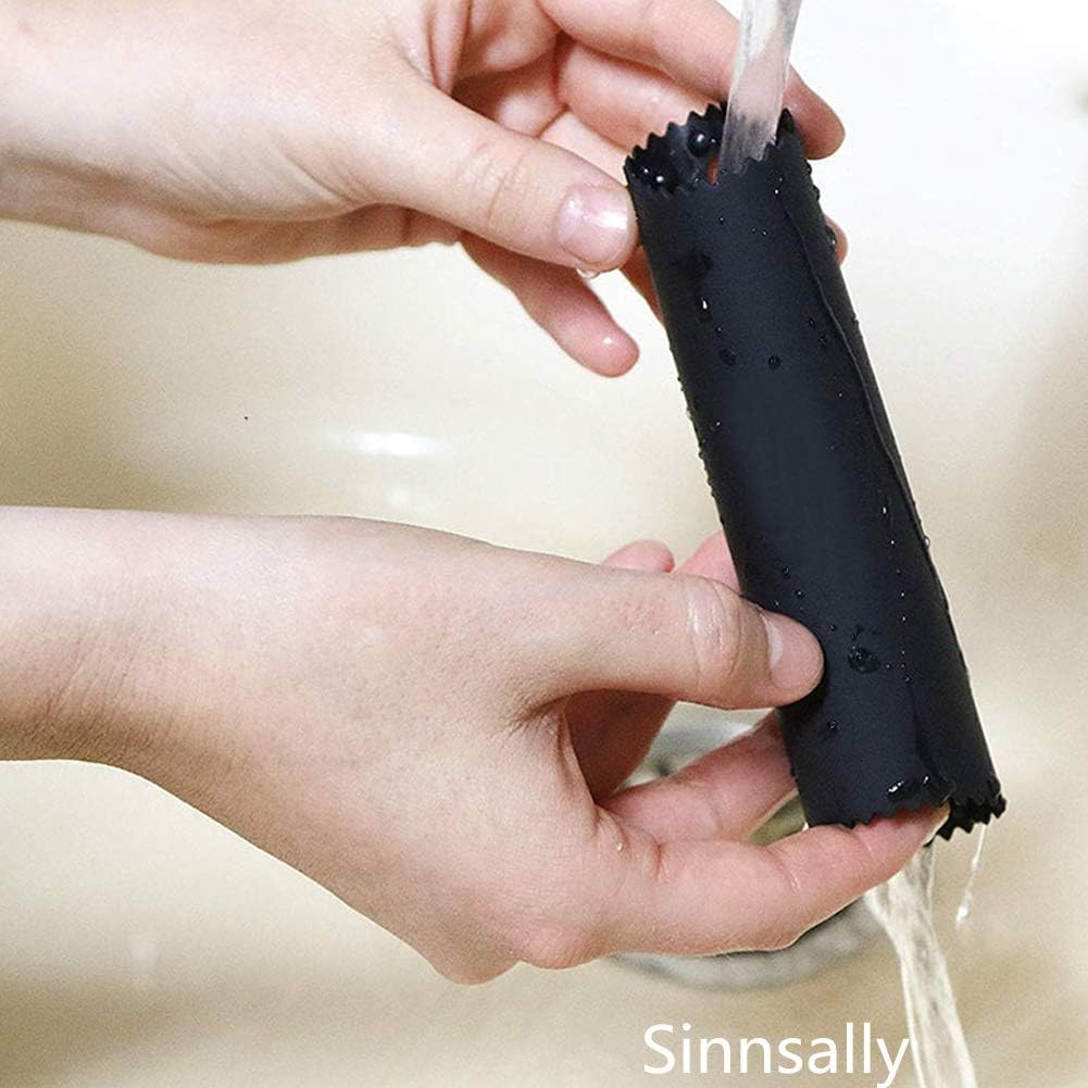 Garlic Peeler Skin Remover Roller Keeper,Easy Quick to Peeled Garlic Cloves with Silicone Tube Roller Garlic Peeling Kitchen Tool 3 Colors