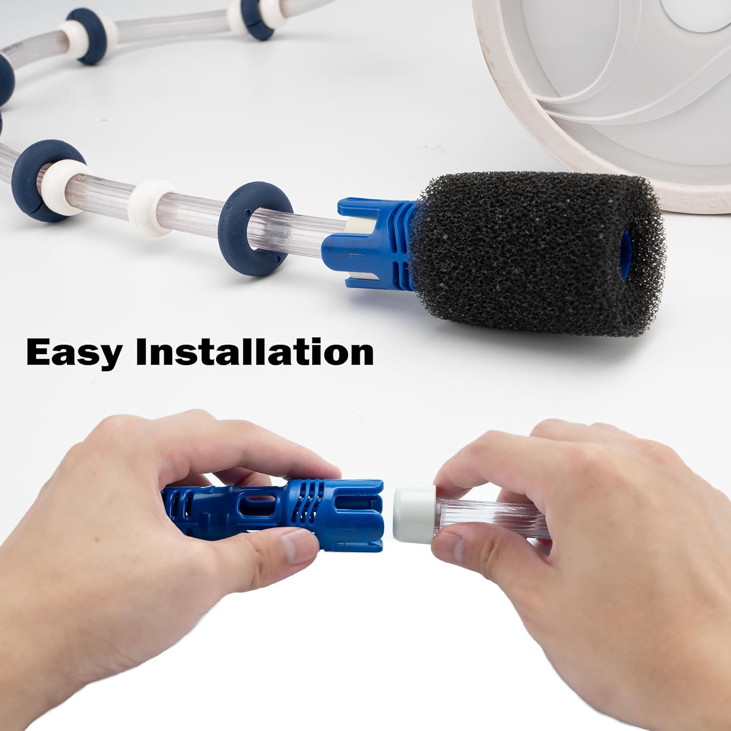 for Polaris Pool Cleaner Parts,Tail Sweep with Scrubber Replacement Part Fit for Polaris 3900 Sport, 380, 360, 280, and 180 Pool Cleaners