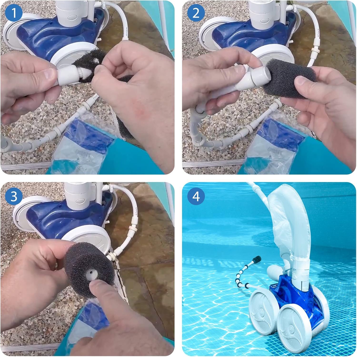for Polaris Pool Cleaner Parts,Tail Sweep with Scrubber Replacement Part Fit for Polaris 3900 Sport, 380, 360, 280, and 180 Pool Cleaners