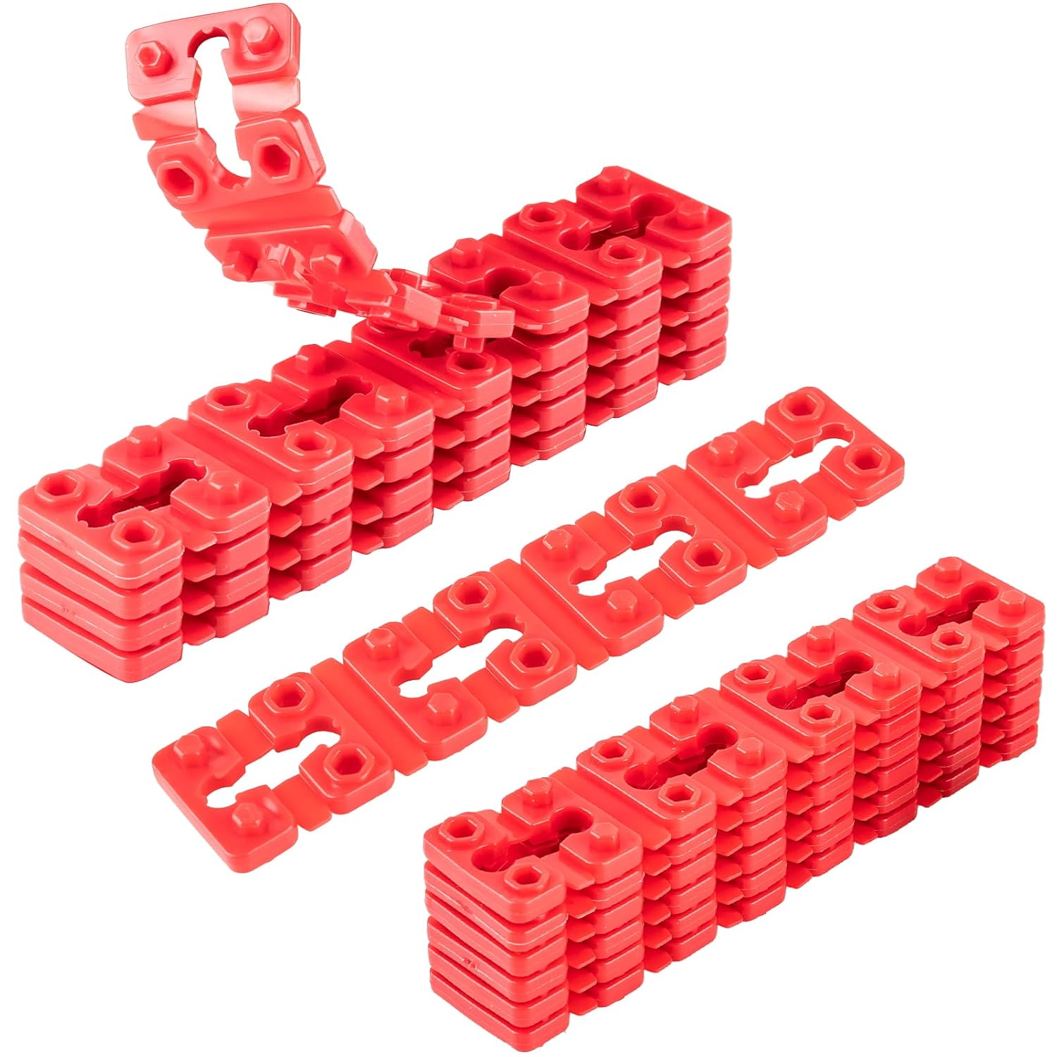 Outlet Spacers for Electrical Box, 48 PCS Spacers for Box Extender Kit, Plastic Wall Plate Spacer, Tile Backsplash Shims for Loose Outlet/Switch Repair Stackable