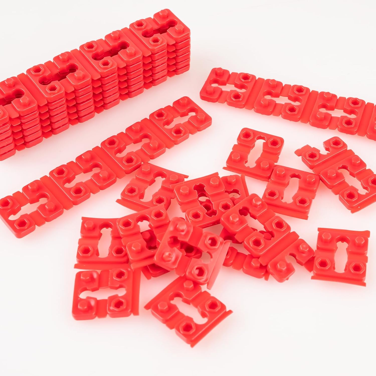 Outlet Spacers for Electrical Box, 48 PCS Spacers for Box Extender Kit, Plastic Wall Plate Spacer, Tile Backsplash Shims for Loose Outlet/Switch Repair Stackable