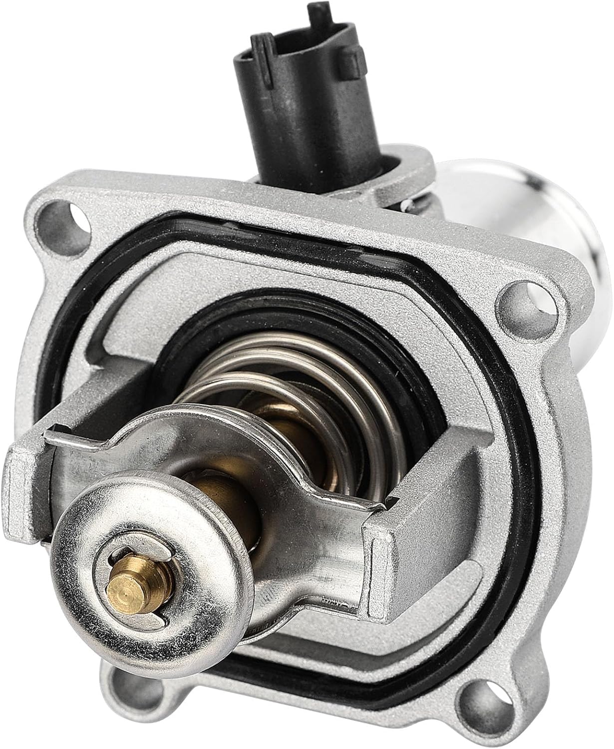 Upgrade Aluminium Thermostat Housing Assembly W/Sensors for Chevy Aveo Aveo5 2009-2011 Cruze 2011-2016 Sonic 2012-2018 Trax 2013-2018,Pontiac G3 2009-2010 - Replaces 902-821 96984104 55564891 55578419