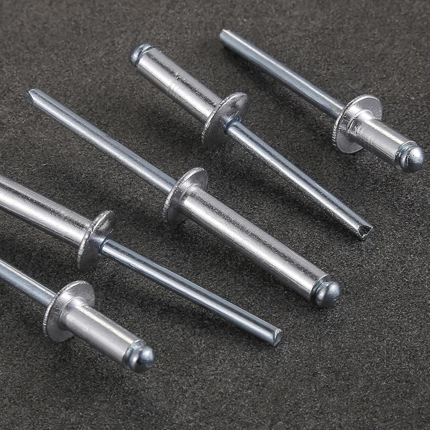250Pcs 3/16"x1/2" Aluminum blind pro Rivets,Aluminum Grip and Steel Mandrel