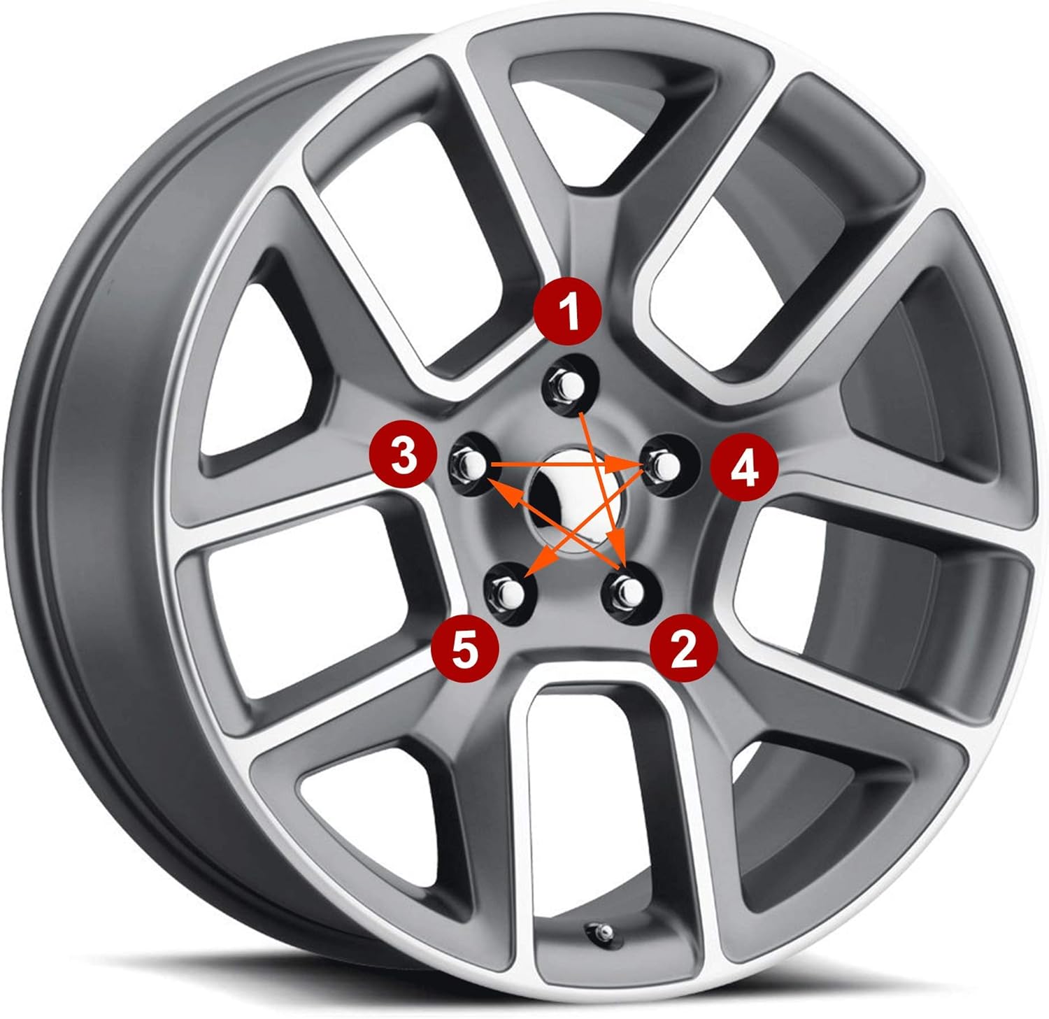 12x1.5 Wheel Lug Nuts, 20PCS Chrome 12mmx1.5 Closed End Bulge Acorn Lug Nut, Cone Seat, 19mm Hex Aftermarket Wheels
