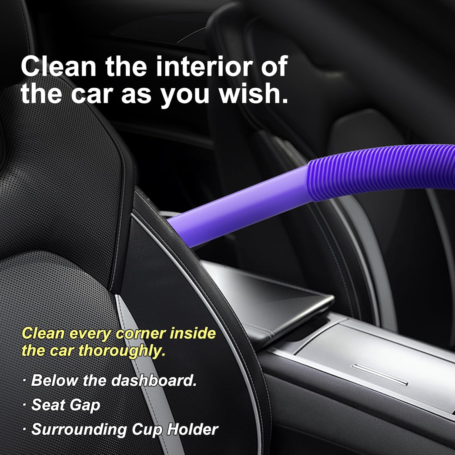 Dryer Lint Vacuum Attachment Compatible with Dyson V15 V12 V11 V10 V8 V7 Gen5 Cordless Vacuum Cleaner, Flexible Dryer Vent Cleaner Kit Lint Removal Tool Purple 【V7V8-V15】Dryer Lint Vacuum Attachment