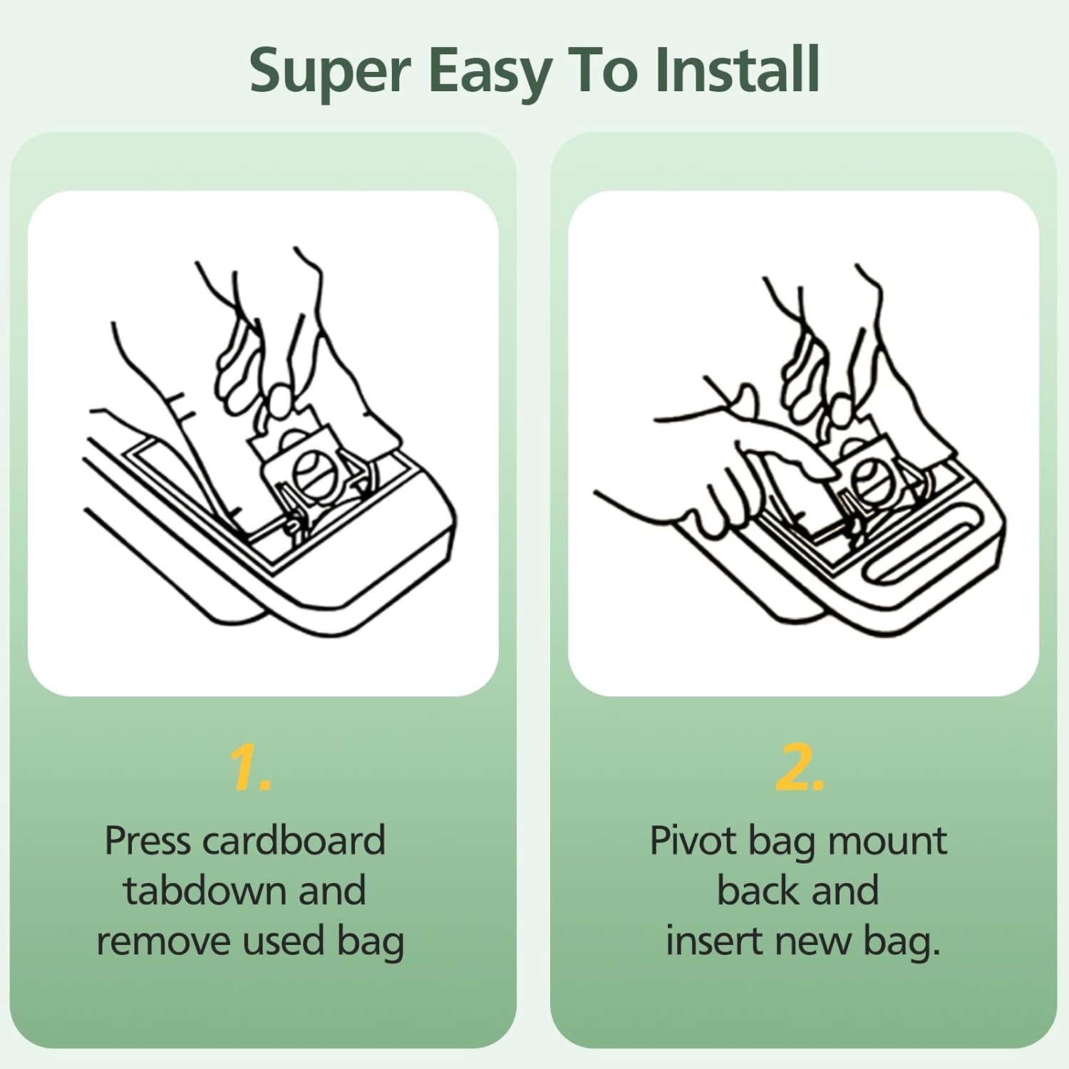 15 Pack Canister Vacuum Cleaner Bags Compatible with Kenmore Canister Type C/Q 5055, 50555, 50557, 50558 and Type C-5, C-18, 53292, 200 Series, 400 Series, 600 Series, 700 Series, 800 Series Vacuum