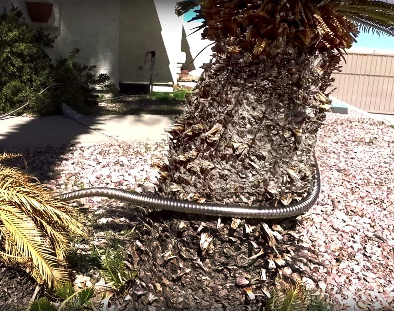 304 Stainless Steel Metal 3FT Short Garden Hose 3 Feet Flexible, Portable & Lightweight Kink Free Garden Water Outdoor Hose