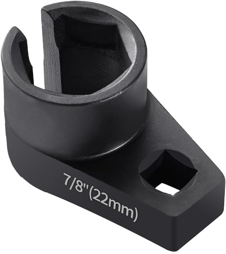 Offset O2 Sensor Socket, 7/8-Inch 22mm with 3/8-Inch Drive, Universal Fit for Vehicle Oxygen Sensor Removal