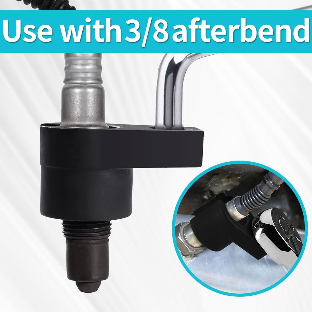 Offset O2 Sensor Socket, 7/8-Inch 22mm with 3/8-Inch Drive, Universal Fit for Vehicle Oxygen Sensor Removal