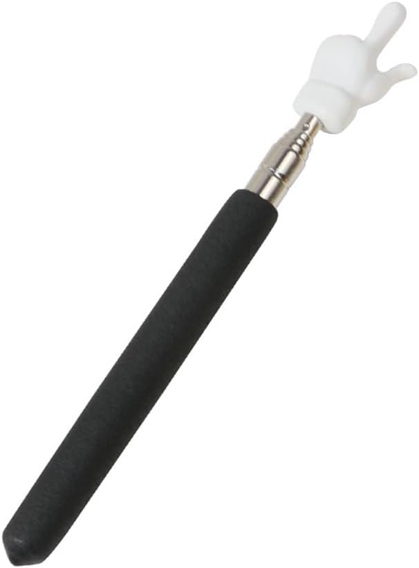Teacher Pointer Sticks Finger,Pointer for Classroom,Telescoping Hand Pointer, Retractable Classroom Fingers Elementary School Kindergarten Teacher,Classroom Supplies 1 PCS, Black Black 1 PCS