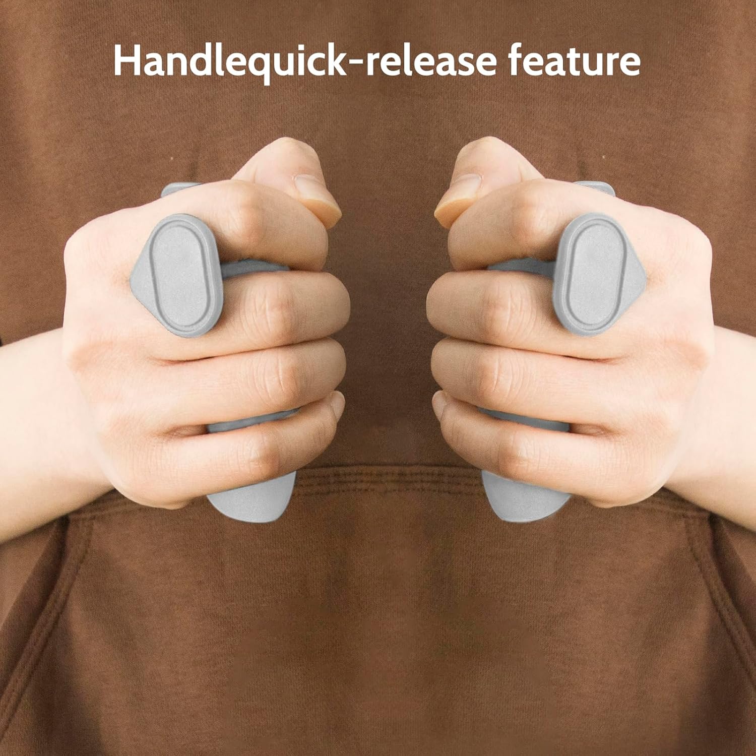 Weight Lifting Grips - Rubber Anti-Slip Workout Grips, Ergonomics Hand Protector Gloves for Gym Training and Exercise, Dumbbell, Bar Pad, Pull Up Men Women, No Sweaty Grey