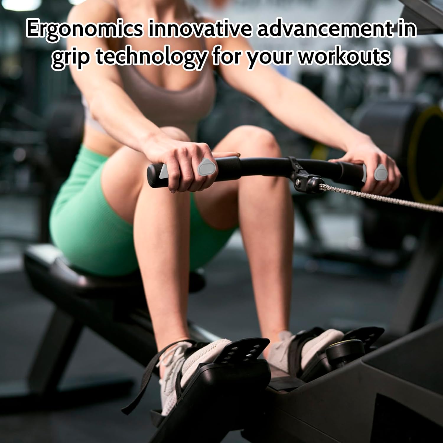 Weight Lifting Grips - Rubber Anti-Slip Workout Grips, Ergonomics Hand Protector Gloves for Gym Training and Exercise, Dumbbell, Bar Pad, Pull Up Men Women, No Sweaty Grey