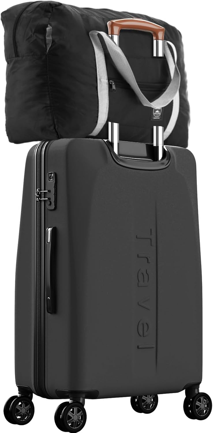 12 Pcs Foldable Travel Bags Bulk Duffel Waterproof Lightweight Carry on for Sports Gym Weekender Outing Overnight Black Black
