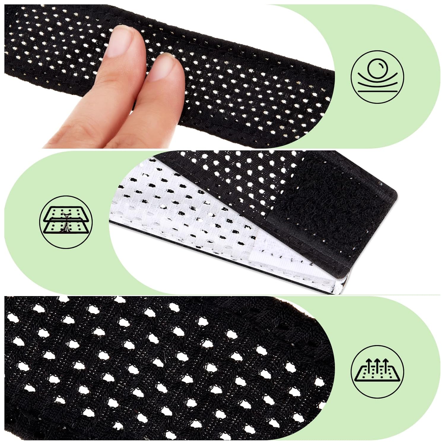 8 Count Softball Sleeve Holders Jersey Ties with Hook and Loop Fasteners Straps for Shirts Scrunchies T-Shirts Soccer Baseball Sports Activities Black, White Black, White