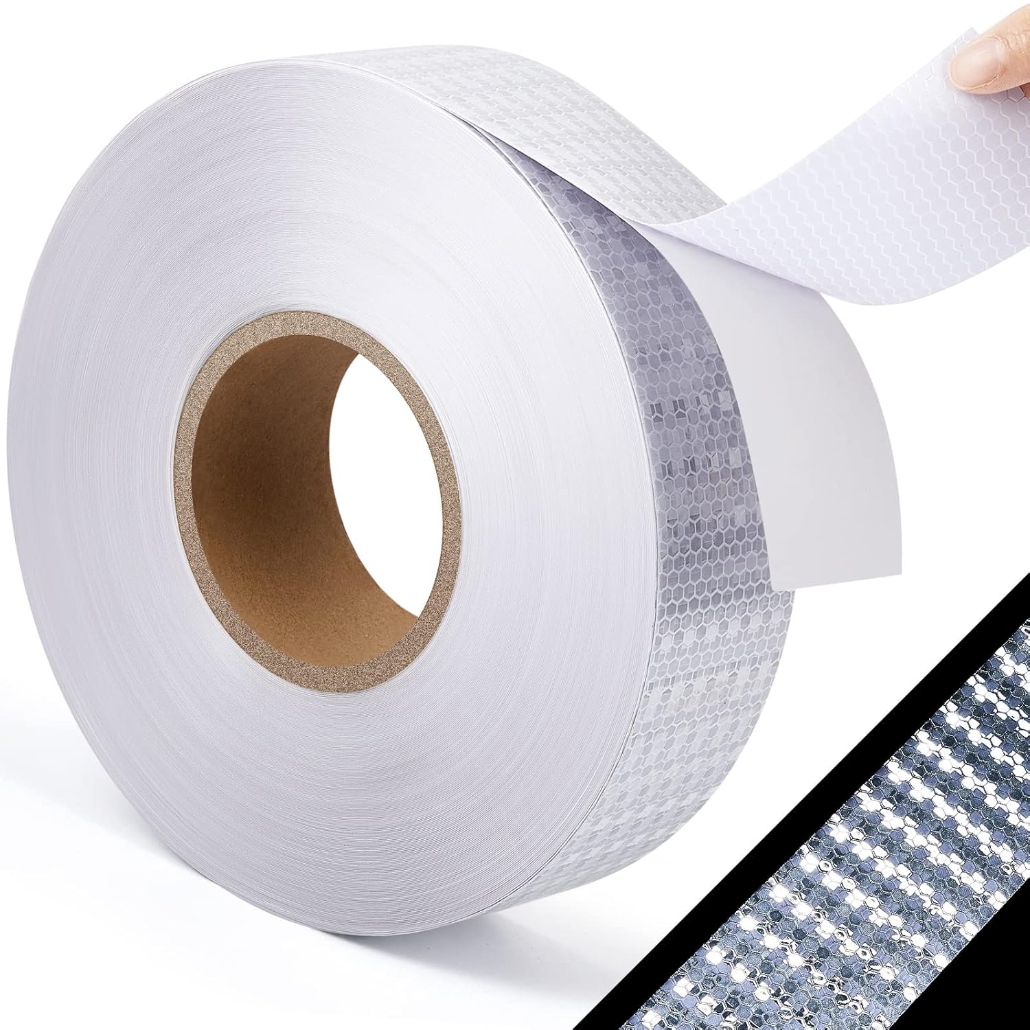 230 Ft Driveway Basketball Tape Outdoor Court Adhesive Marking Lines for Tennis Badminton Parking Floor Pavement Indoor, 2 in Wide White, PVC White